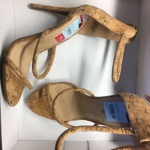 Cork heeled sandals